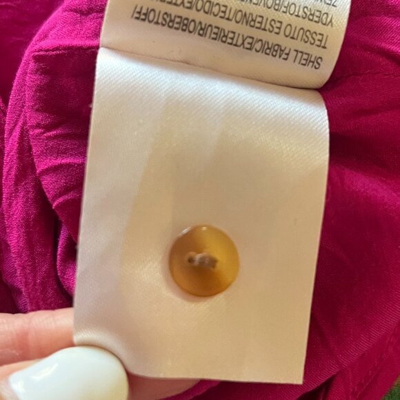 🌺 Farm Rio Leaves Pink Maxi Dress – Size XL – Deep V-Neck – 100% Viscose 🌺 - Picture 13 of 16